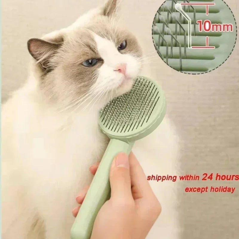 One-Click Pet Hair Removal Brush