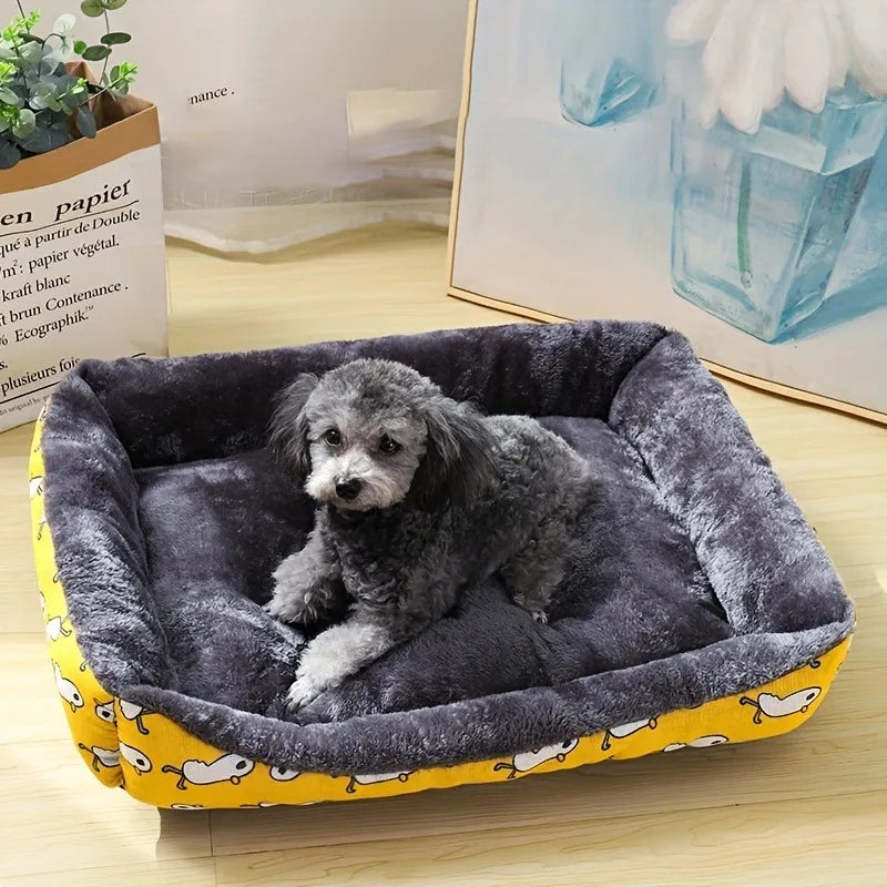 Cozy Printed Pet Bed