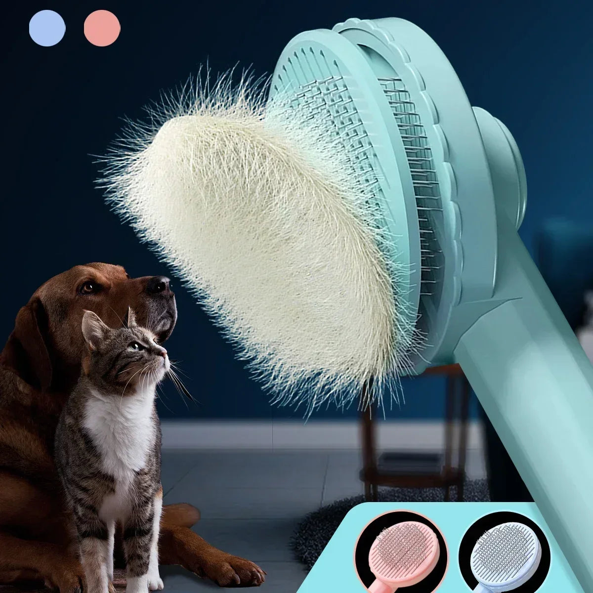 One-Click Pet Hair Removal Brush