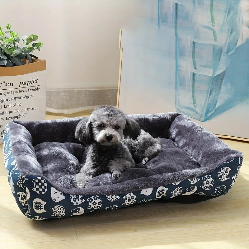 Cozy Printed Pet Bed