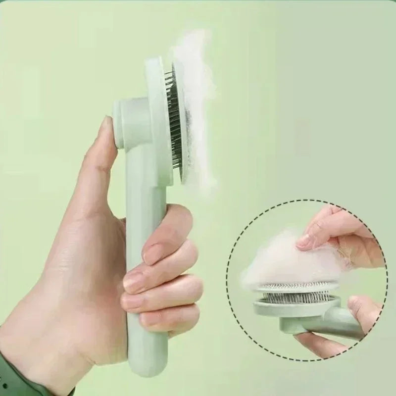 One-Click Pet Hair Removal Brush