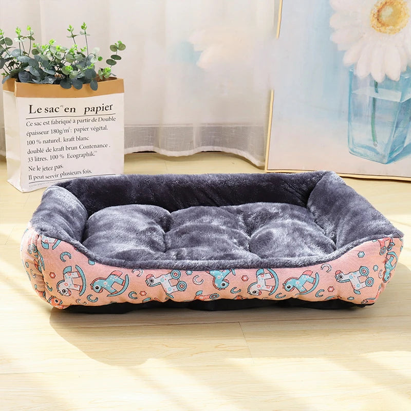 Cozy Printed Pet Bed