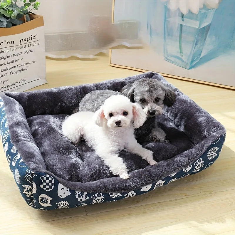 Cozy Printed Pet Bed