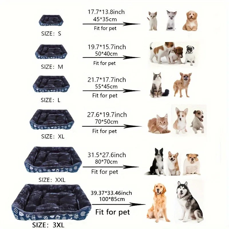 Cozy Printed Pet Bed