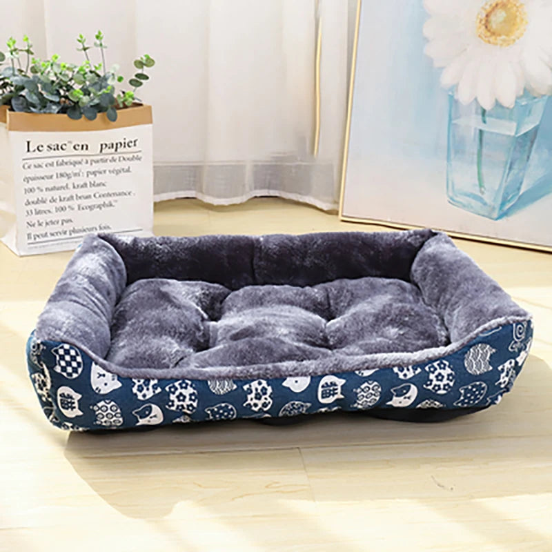 Cozy Printed Pet Bed