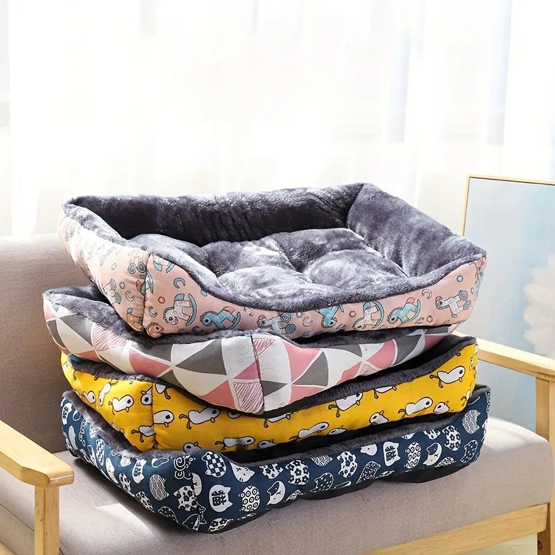 Cozy Printed Pet Bed