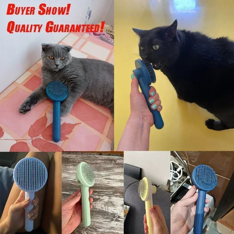 One-Click Pet Hair Removal Brush