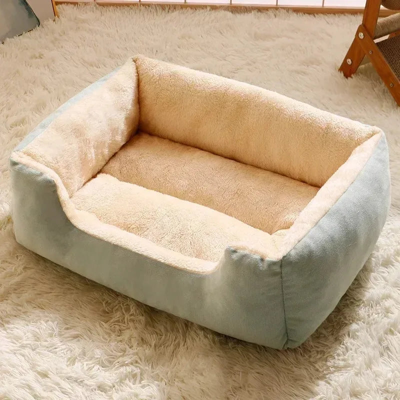 Plush Rectangular Pet Bed