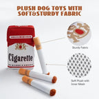 Funny Cigarette Plush Dog Toy