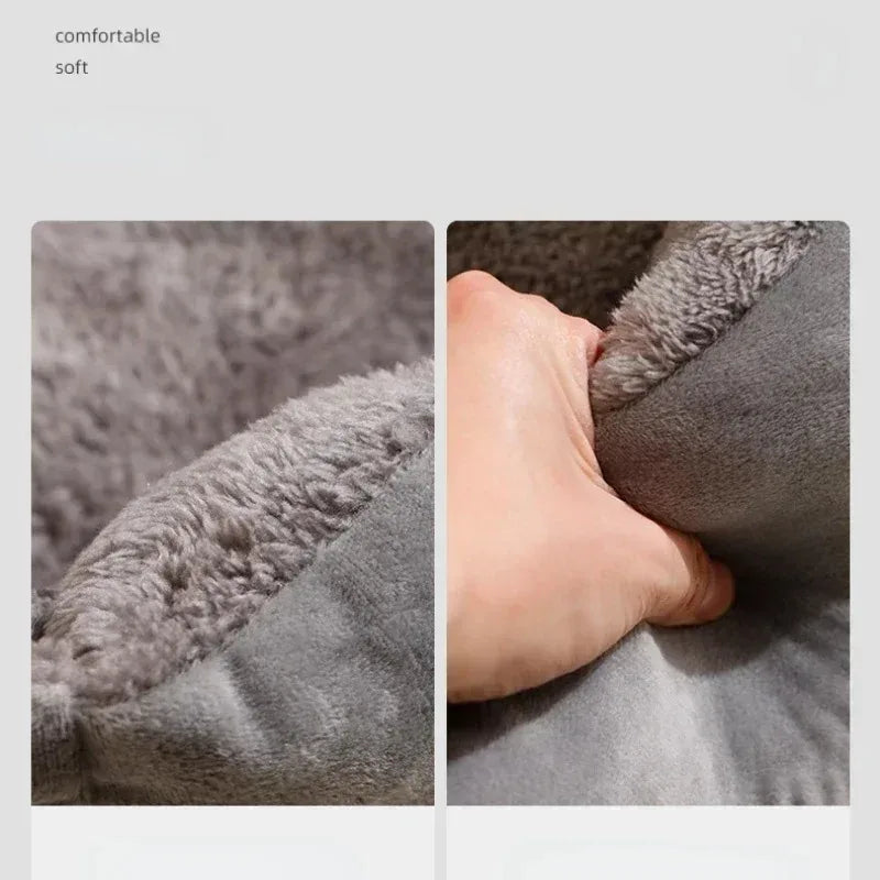 Plush Rectangular Pet Bed